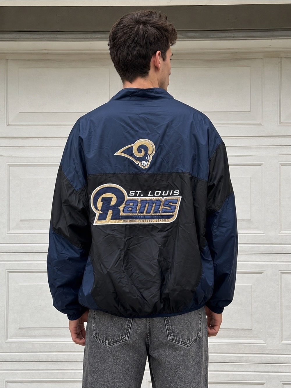 Vintage G-III Sports by Carl Banks‎ St. Louis Rams Reversible Jacket